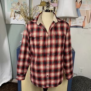 MOUNTAIN KHAKIS fleece lined sz m shirt top mens